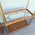 Mid 20th Century Palm Beach Chic Rattan Cane and Gold Etageres - A Pair For Sale - Image 5 of 10