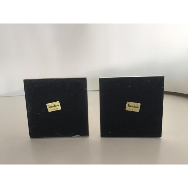 Neiman Marcus Modern Silver Candlesticks - a Pair For Sale - Image 4 of 7