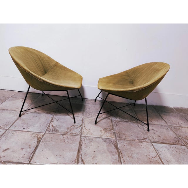 Metal Set of Mid-Century Lounge Chairs from Saporiti For Sale - Image 7 of 18