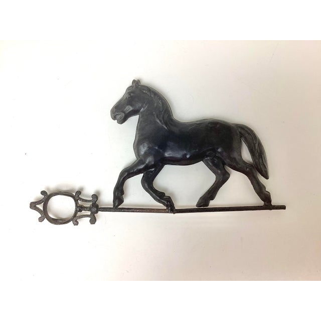 Antique American Folk Art Running Horse Weathervane For Sale - Image 4 of 4
