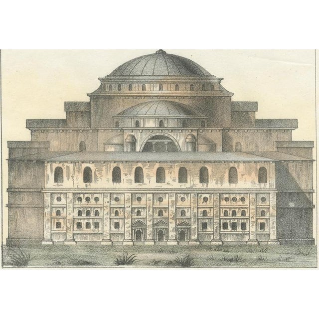 Church of Saint Sophia, 1842, Hand Colored Lithograph For Sale - Image 4 of 8