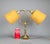 Metal Vintage Solid Brass Gooseneck Accent Lamp With Double Arms and Two Shades For Sale - Image 7 of 8