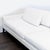 Restoration Hardware Italia Modern 3-Seat White Sofa With Clean Lines and Bronze Legs For Sale In San Francisco - Image 6 of 7