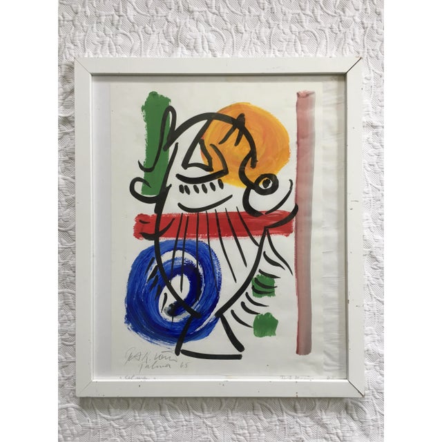 Plastic “Salmon” Painting by Peter Keil For Sale - Image 7 of 7