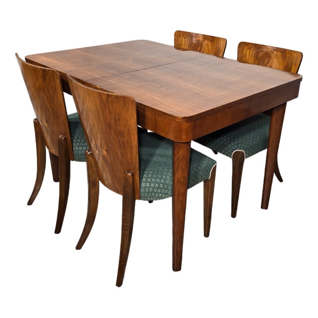 Dining Set by Jindrich Halabala, Set of 2 For Sale