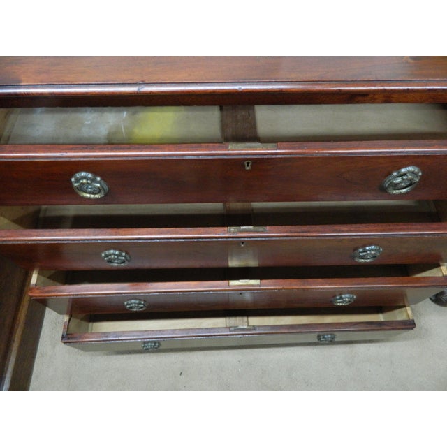 Brown Small Edwardian Mahogany Chest of Drawers, 1890s For Sale - Image 8 of 18