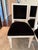 Modern Set of 6 Lacquered Wood Framed Dining Chairs For Sale - Image 3 of 6