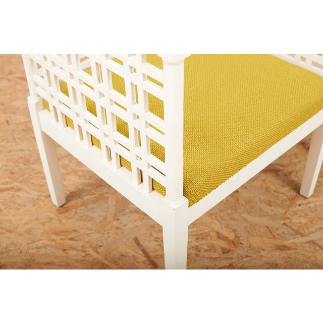 Wood Armchairs in Wooden Frame, Set of 2 For Sale - Image 7 of 13