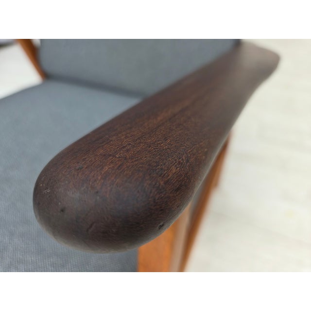 Set of Vintage Danish Armchairs in Furniture Wool and Teak and Oak, 1960s For Sale - Image 18 of 18