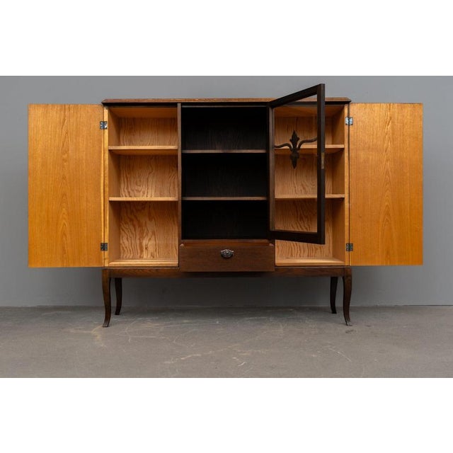 Art Nouveau Sideboard in Oak, Late 20th Century For Sale - Image 11 of 18