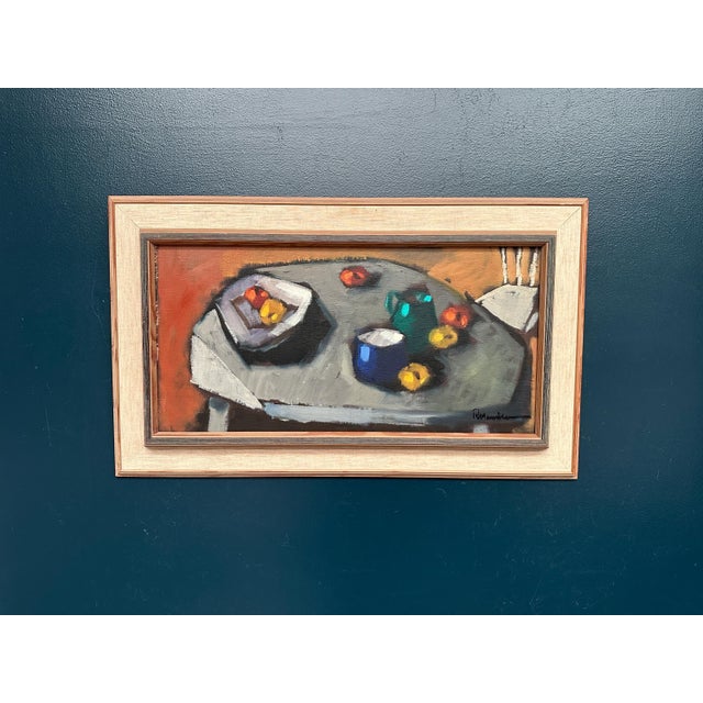 Kurt Rosander, Still Life, 1950s, Oil Painting on Canvas, Framed For Sale - Image 12 of 14