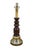 Mid-century table lamp showcasing an elegant combination of classic materials, highlighted by a rich, dark-toned turned...