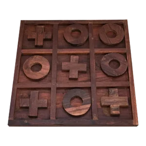 21st Century Solid Wood Extra Large Tic Tac Toe Wood Game