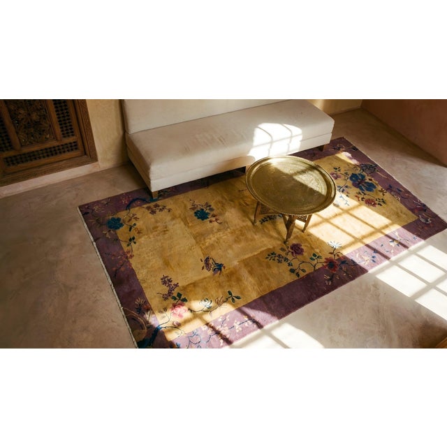 Antique Chinese Art Deco Rug For Sale - Image 16 of 17