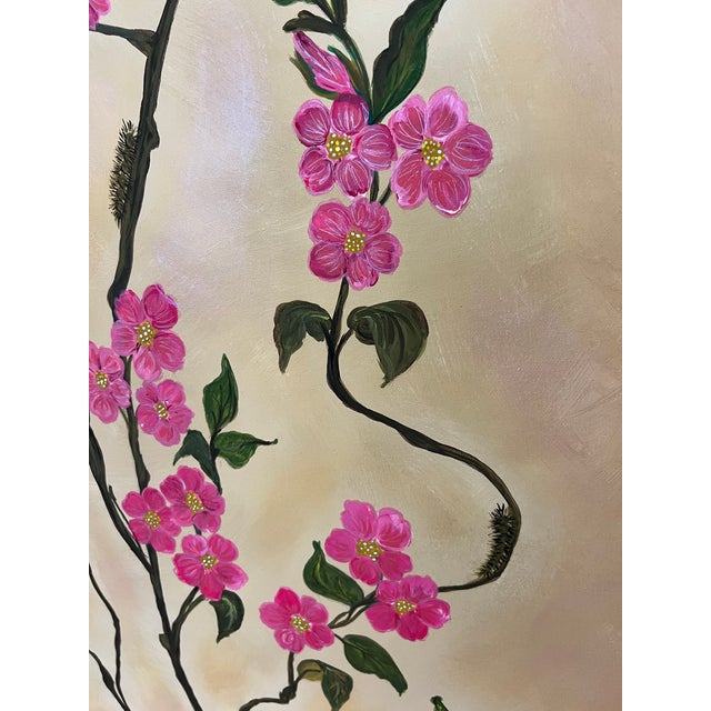 Paint Chinoiserie Cherry Blossoms - Designed by Cheryl P. Kohloff For Sale - Image 7 of 8