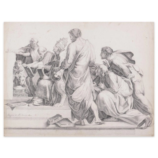 Biblia Epistolae is a beautiful lithograph on paper, realized by an unknown artist signed ''Virginie D.B.'' in the...