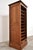 Brown Antique Roller Door Cabinet in Oak, 1900s For Sale - Image 8 of 13
