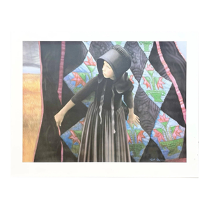 1980s Nancy Noel “The Sunday Game” Amish Girl Signed & Numbered Print