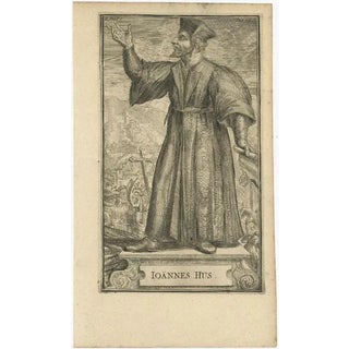 Romeyn De Hooghe, Jan Hus, Czech Priest, Philosopher, Reformer in Prague, 1701, Print For Sale