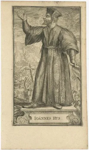 Romeyn De Hooghe, Jan Hus, Czech Priest, Philosopher, Reformer in Prague, 1701, Print
