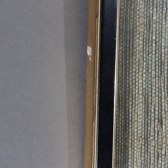 Tan Antique Japanese Fusatane's Wood Block Print “The Shining Prince With Companion" For Sale - Image 8 of 8