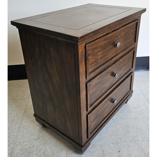 Pair Ethan Allen Reeves Collection Bedside Chests Nightstands For Sale In Washington DC - Image 6 of 12