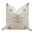 Ivory Drift Large Silk Rug Pillow For Sale