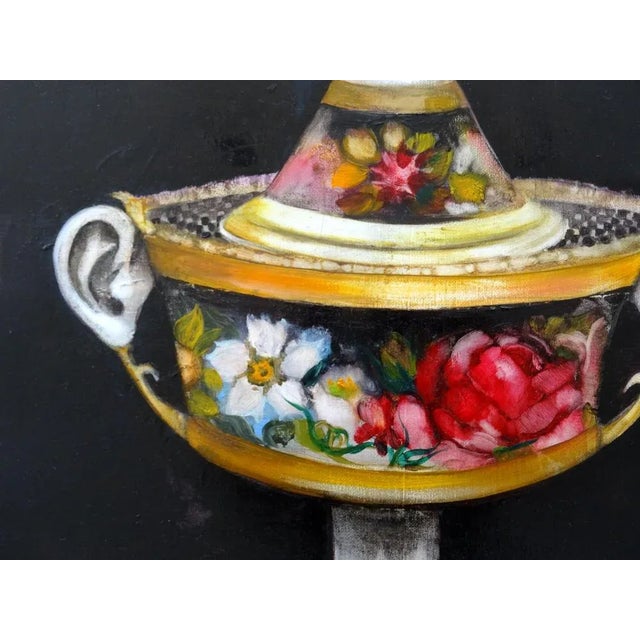 Dish with ears. 2020 oil on canvas 50x50 cm “ilze laizane finds inspiration in medieval and renaissance art and the ideas...