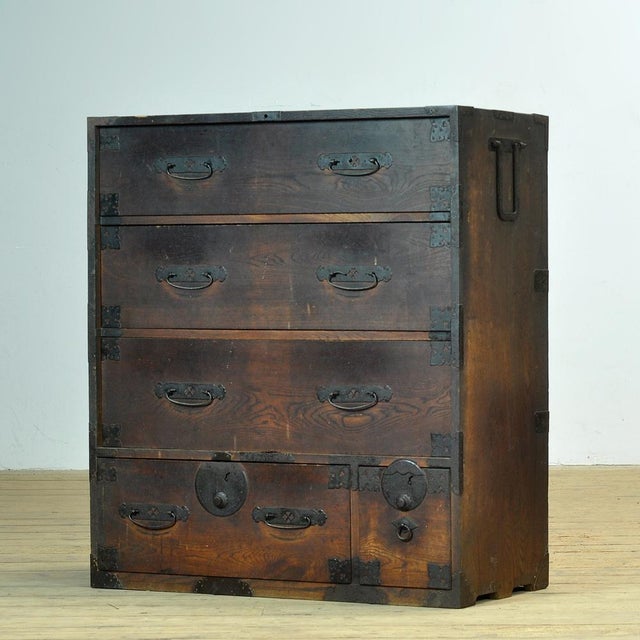 Japanese Tansu Chest of Drawers, 1870s For Sale - Image 16 of 16