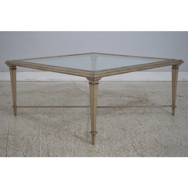 Age: Approx: 20 Years Old Details: Beveled Glass High Quality Construction Stretcher Base Frame Un-Marked As To...