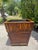 Vintage Bamboo & Wood Square Cachepot / Planter Stand – British Colonial Palm Beach Style For Sale - Image 9 of 11