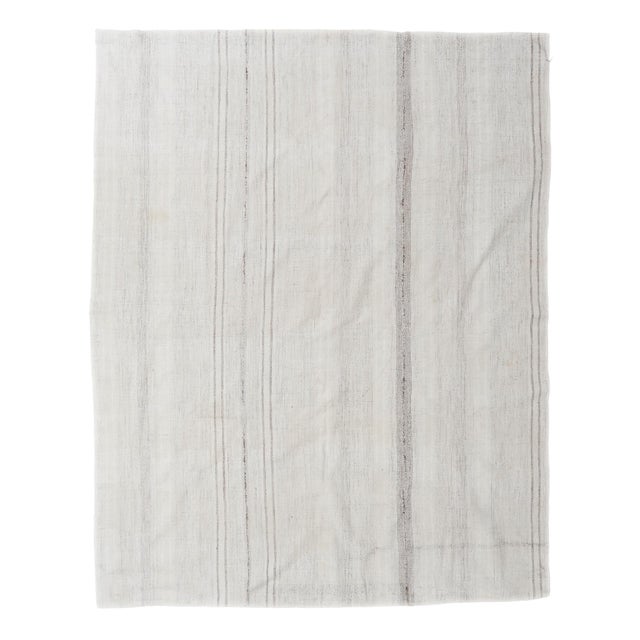 Vintage Modern Turkish Kilim Rug - 7`3″ X 9`0″ For Sale