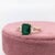 2020s 1.5ct Emerald & Diamond Ring in 14k Yellow Gold – Emerald Cut 8×6mm, Size 6.75 For Sale - Image 5 of 8