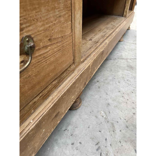 Vintage Fir Wood Counter For Sale - Image 10 of 18