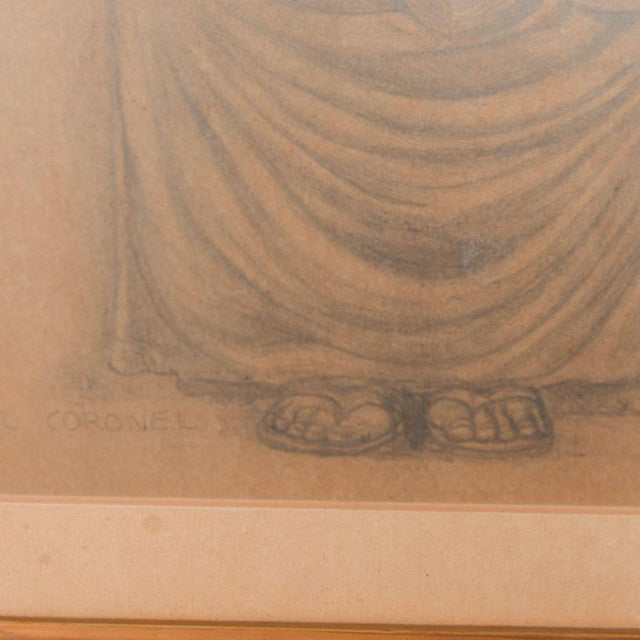 1980s Great Masters Expressionism Rafael Coronel Pencil Drawing Signed ...