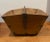 19th Century Antique Chinese Wood & Metal Basket For Sale - Image 9 of 11