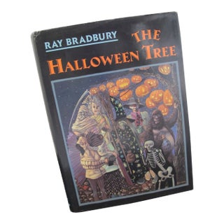 Ray Bradbury Hand Signed With Pumpkin Drawing Halloween Tree Hardcover Book For Sale