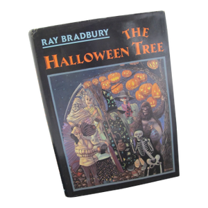 Ray Bradbury Hand Signed With Pumpkin Drawing Halloween Tree Hardcover Book