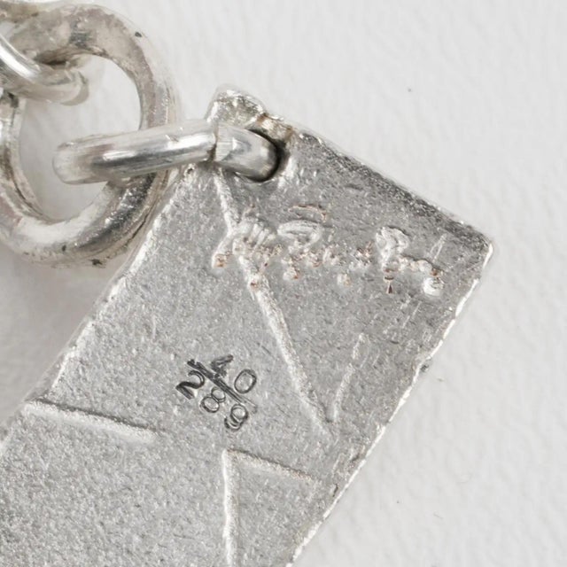 Biche de Bere Paris Graffiti Silvered Link Necklace in Limited Edition For Sale - Image 11 of 11