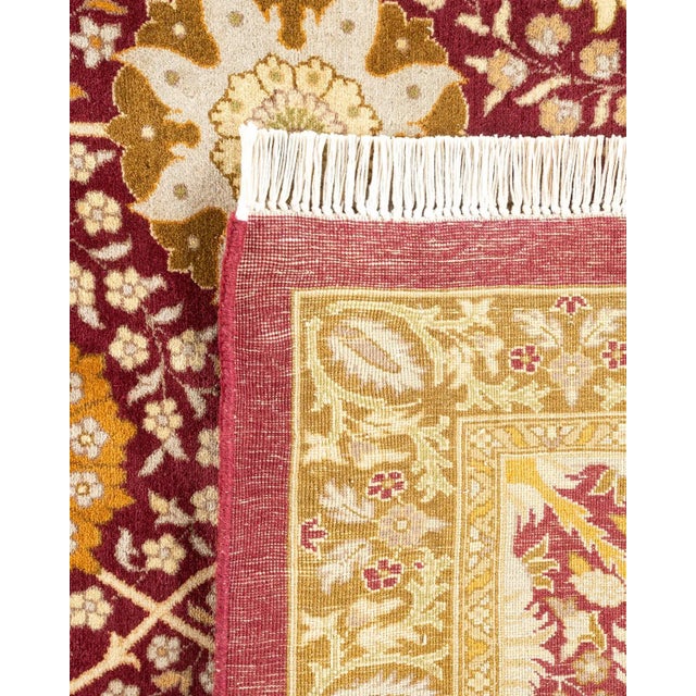 2000 - 2009 Mogul, One-of-a-Kind Hand-Knotted Area Rug in Purple, 9' 3" x 12' 5" For Sale - Image 5 of 8