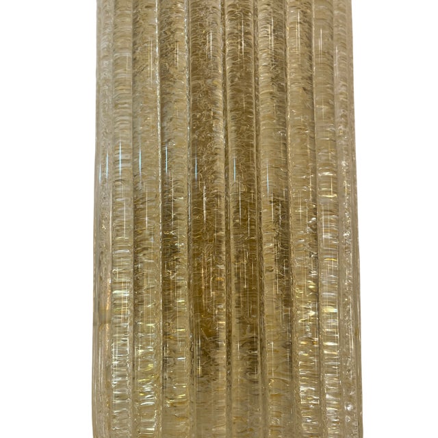 Ice Murano Glass Wall Sconces, 1970s, Set of 2 For Sale - Image 3 of 4