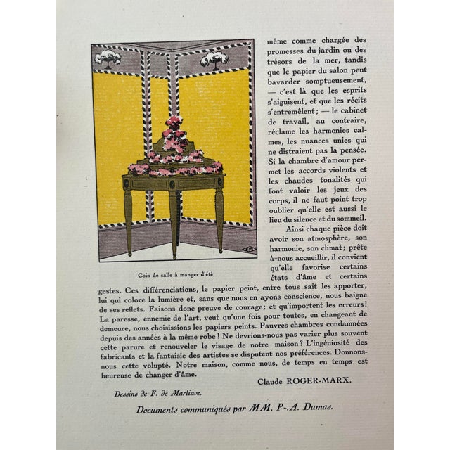 Cabinet De Travail Print, Gazette Du Bon Ton, 1914 For Sale - Image 4 of 4