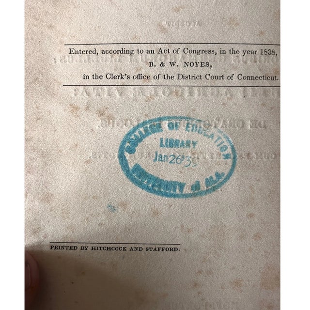 Mid 19th Century 1841 Tacitus Latin Book Civil War Officer Geo W Abert Western Military Institute For Sale - Image 5 of 6