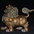 Antique Bronze Guardian Lion Incense Burner – 6.1" Foo Dog Censer With Removable Head For Sale - Image 4 of 9