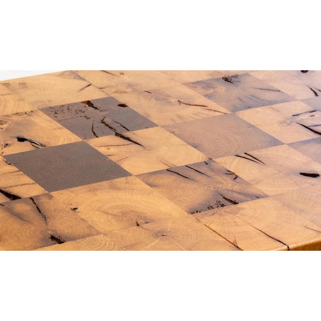 Contemporary 26-02 Oak Side Table by Timothée Musset For Sale - Image 3 of 6