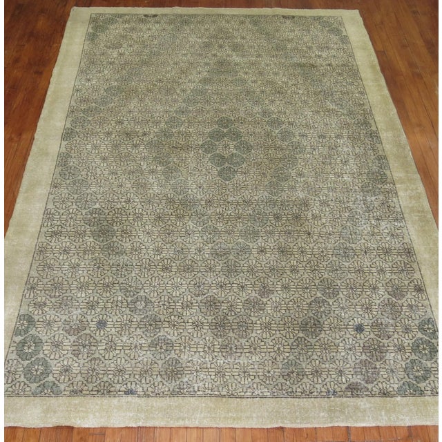 Mid 20th-century room size turkish deco rug