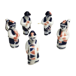 Muñeira Musicians Figurines from Sargadelos, 1980s, Set of 5