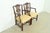 Baker Furniture Company Baker Furniture Style Georgian Carved Mahogany Armchairs or Dining Captain Chairs, Pair For Sale - Image 4 of 14