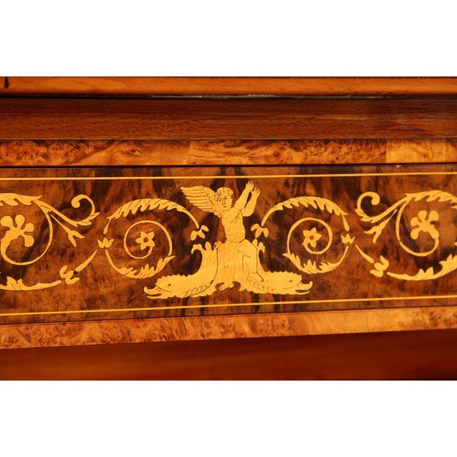 Early 19th Century Antique Biedermeier Walnut Secretary, 1835 For Sale - Image 5 of 18