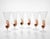 Amber Murano Glass and Pulegoso Nautilus Flutes from Cenedese, 1950s, Set of 6 For Sale - Image 4 of 18